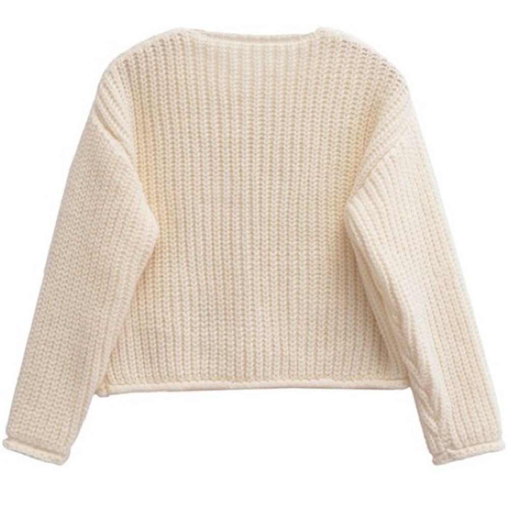 Solid Gold Button Cardigan - Picture 2 of 3